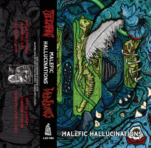Self Loathing / Mudlung - "Malefic Hallucinations" Cassette